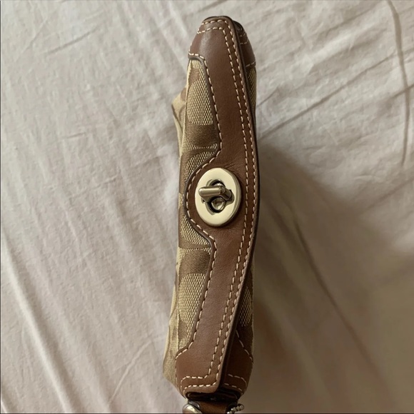 Authentic Classic Brown Coach Wristlet (New) - Picture 2 of 6